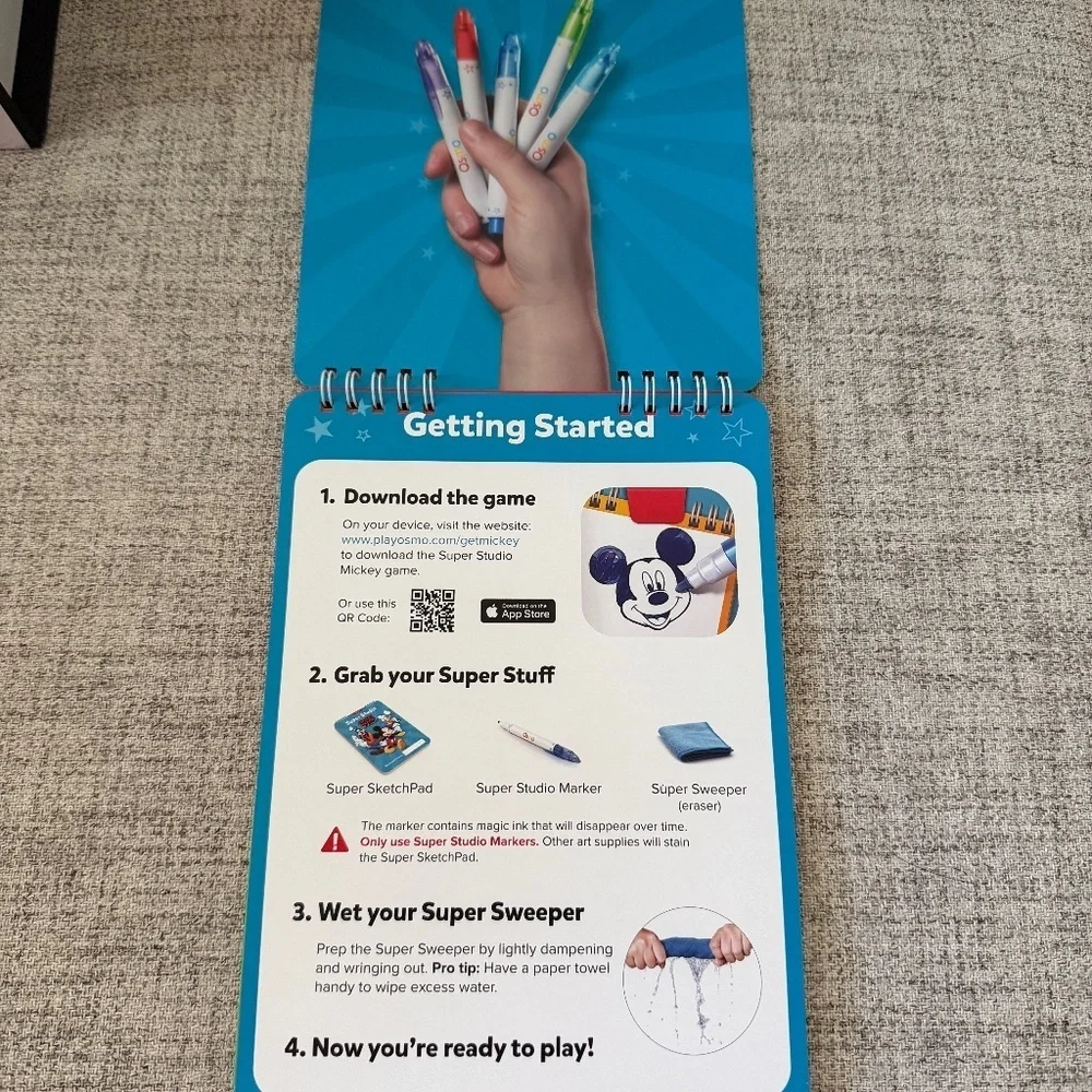 Osmo Disney Super Studio Mickey Mouse & Friends Drawing Sketchpad - Book Only